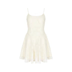 Lace V-Neck Spaghetti-Strap Cocktail Dress