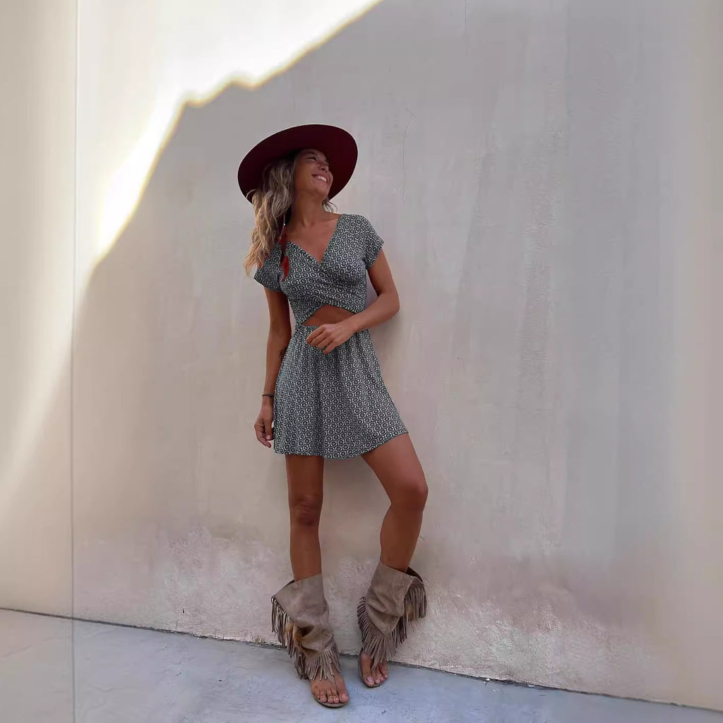 Women's Short Sleeve Summer Dress