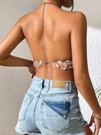 Women's Accessories Crystal Bra Chain Summer Beach Vacation Bikini Body Cha Suit