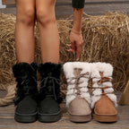 Women's Faux-Fur Platform Snow Boots