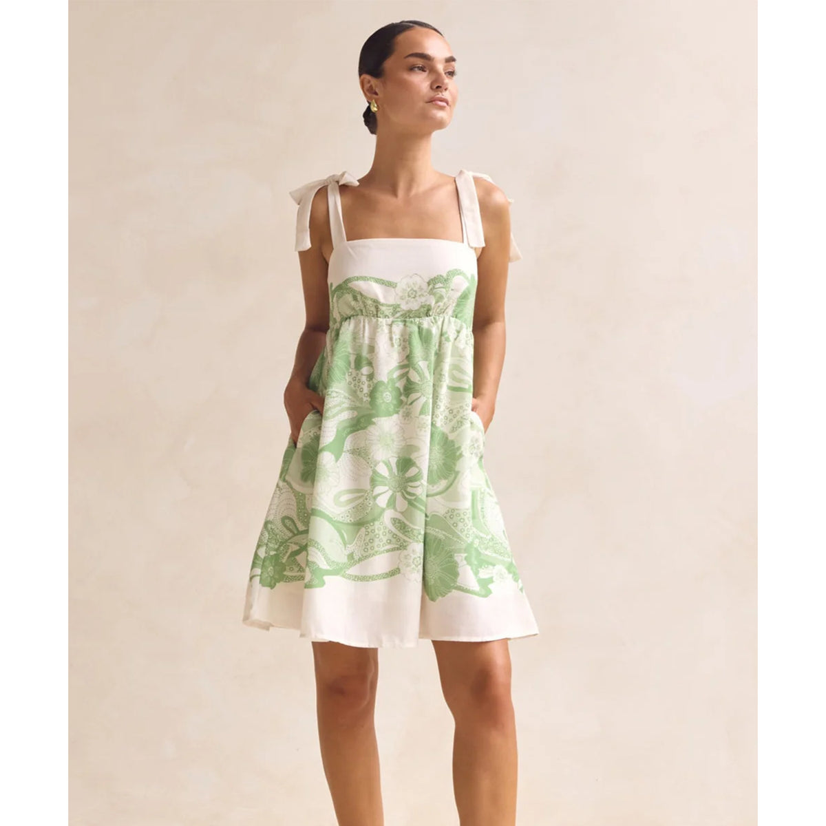 Women's Holiday Lace up Short Dress