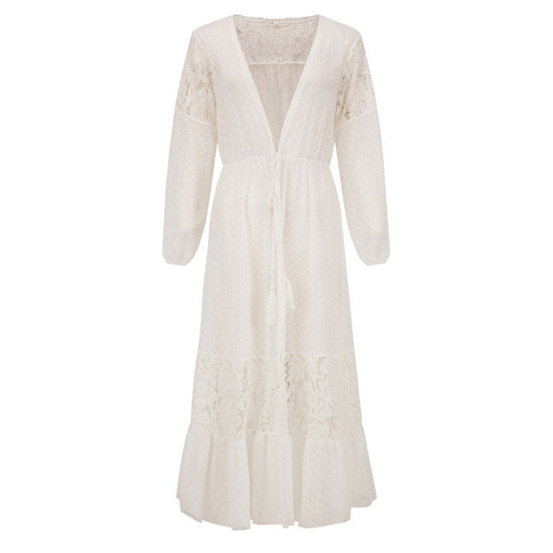 Chiffon Stitching Cover Up Swimwear