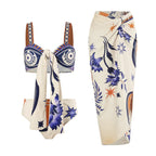 Split Chiffon Bikini Swimwear
