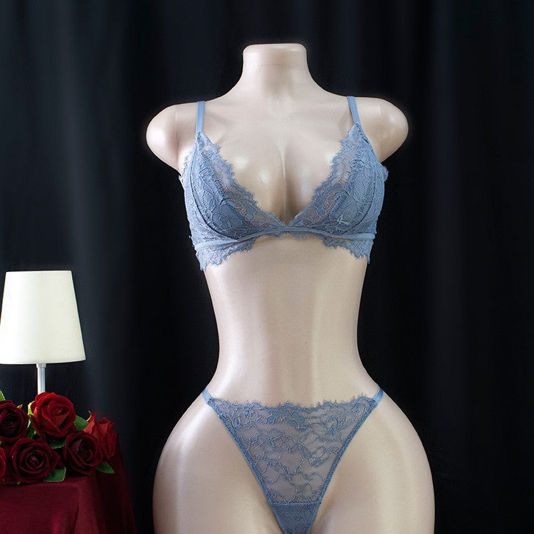 Lace Unpadded Bra Set Lingerie