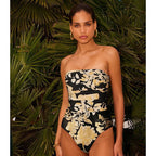 Black Gold One-piece Swimwear