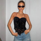 Women's Lace Halter Camisole Top