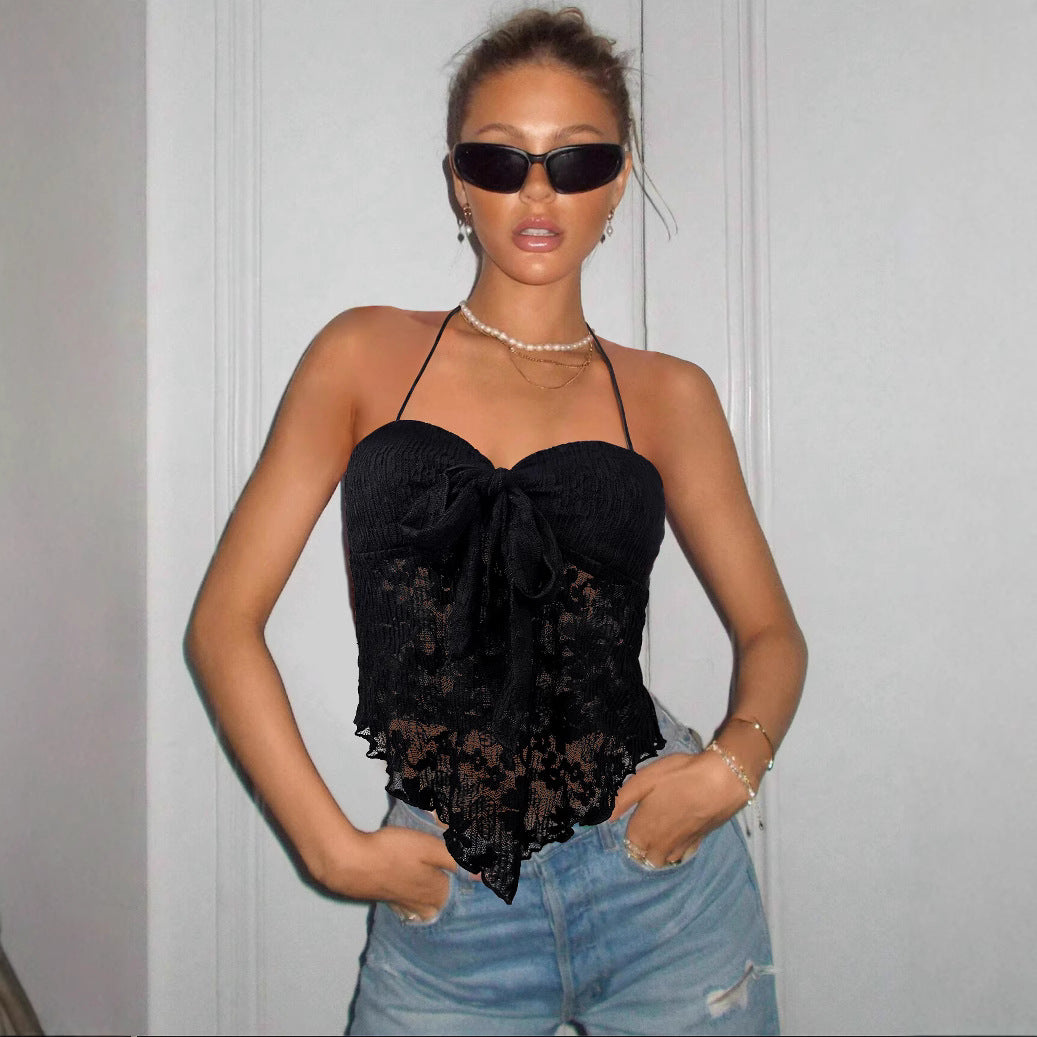 Women's Lace Halter Camisole Top