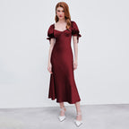 Women's Satin Fishtail Party Dress