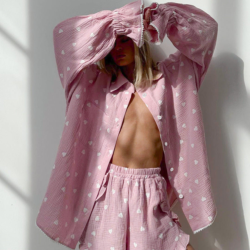 Comfort Ruffled Pajamas Lingerie
