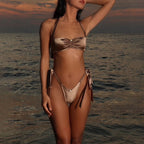 Solid Color One-piece Swimwear