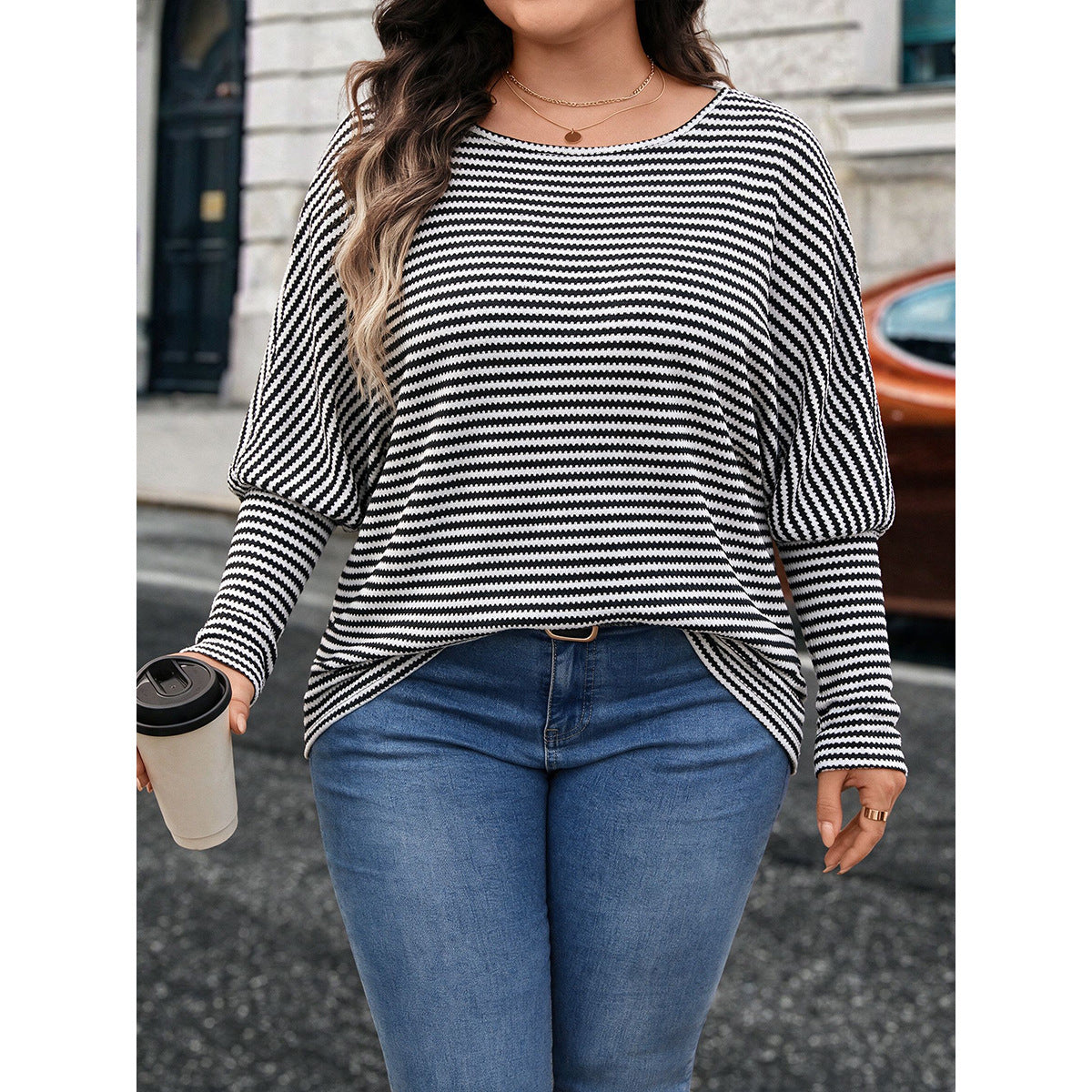 Striped Knit Sweater