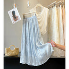 Design Embroidered Streamer Yarn Skirt Women Summer HW