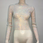 AB Colorful Crystals White