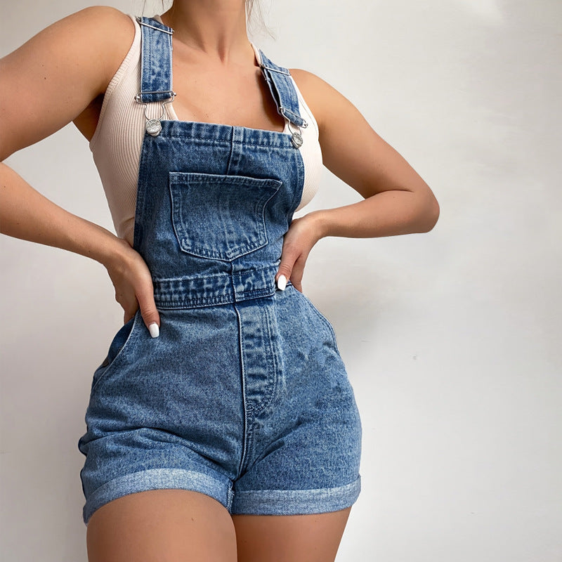 Women's Denim Romper