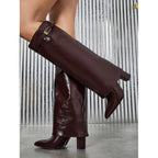 Women's Pointed-Toe Knee-High Boots