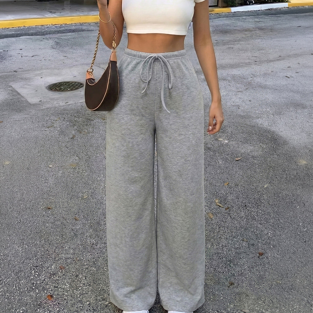Women's Cotton-Linen Drawstring Trousers
