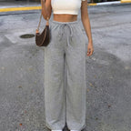 Women's Cotton-Linen Drawstring Trousers
