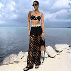 Black Niche One-piece Swimwear