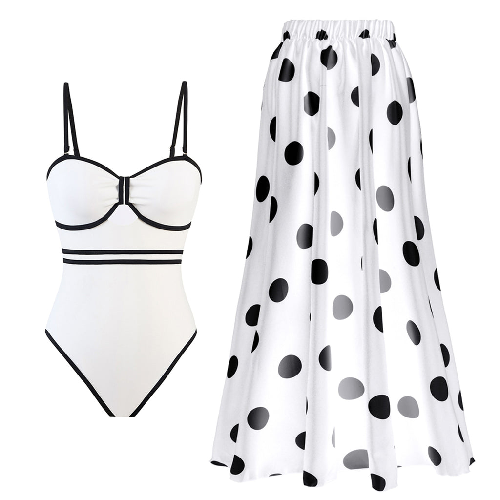 Covering Belly One-piece Swimwear