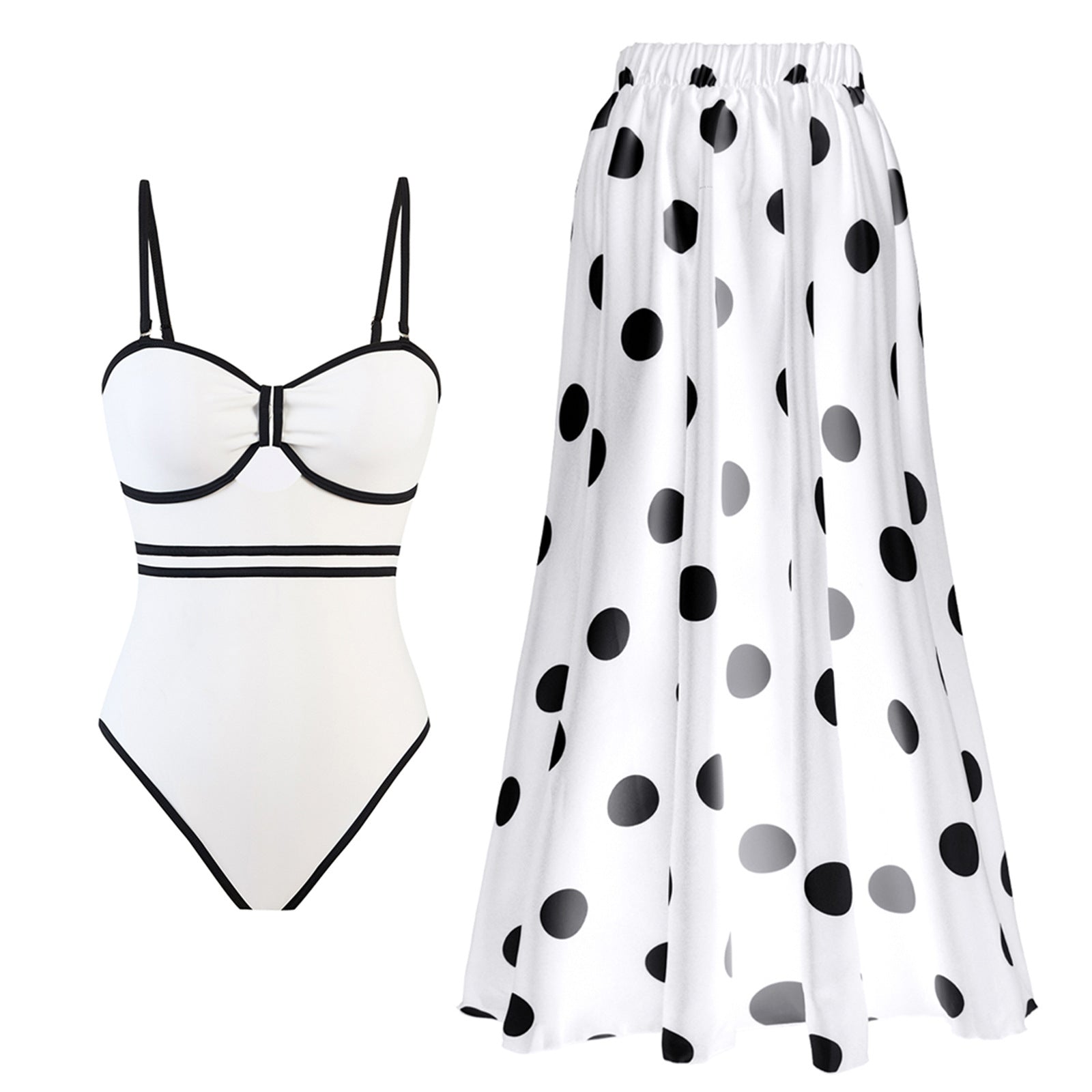 Covering Belly One-piece Swimwear