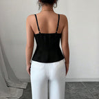 Women's Strappy Cutout Slim-Fit Camisole Top