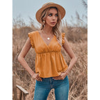 Women's Clothing Mature Comfortable Sleeveless Refreshing Simple Top