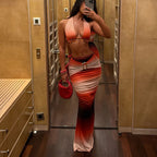 Gradient Strap One-piece Swimwear