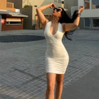 Sleeveless Halter Bodycon Dress