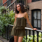 Women's Lace Pleated Dress