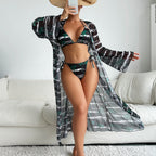 Split Three One-piece Swimwear