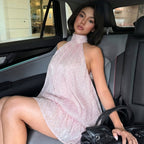 Women's Backless Halter Dress