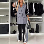 Women's Double-Breasted Two-Piece Suit