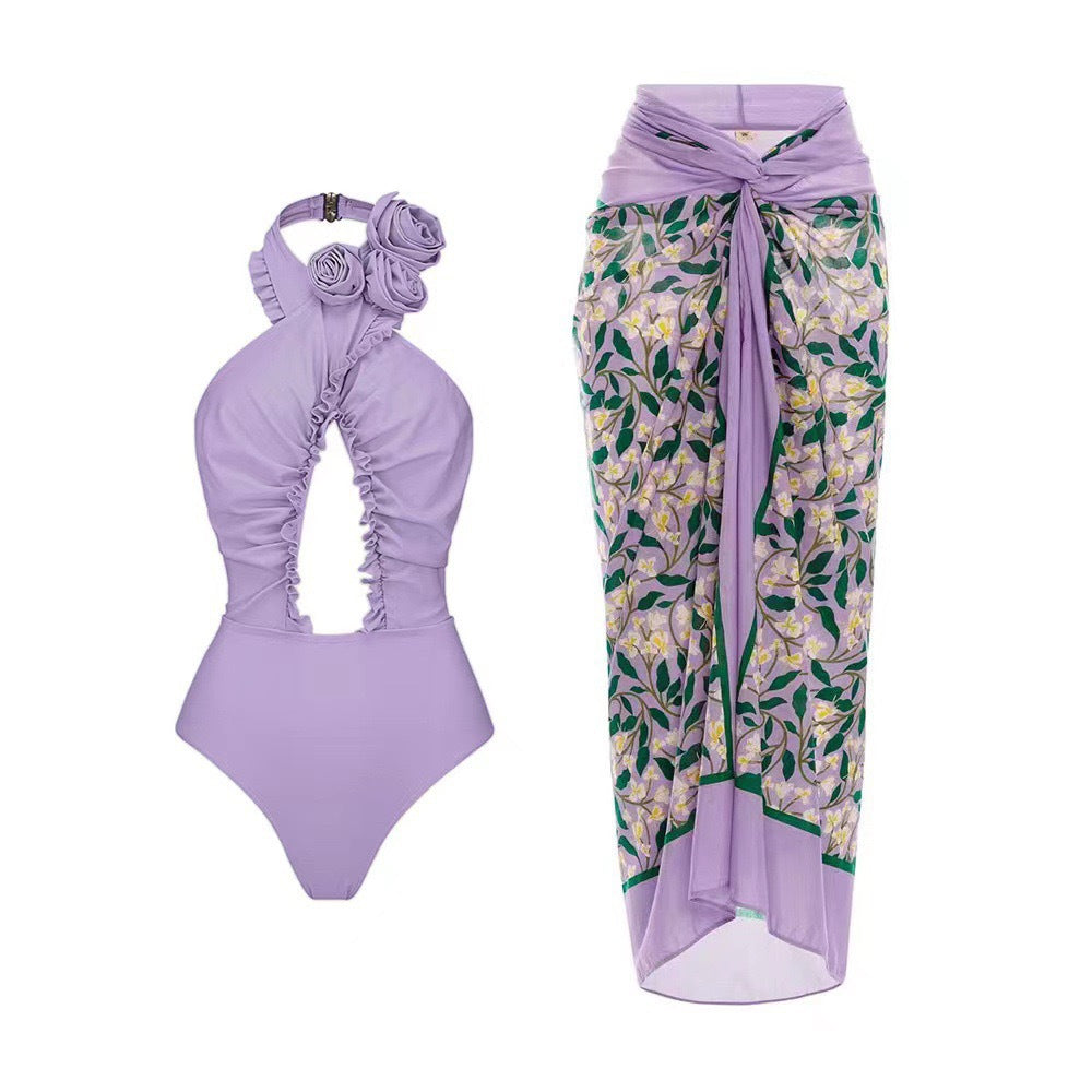 Lonkey French One-piece Swimwear