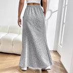 Women's Simple Casual A-Line Midi Skirt