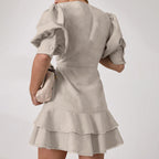 Cotton Linen A-Line Dress