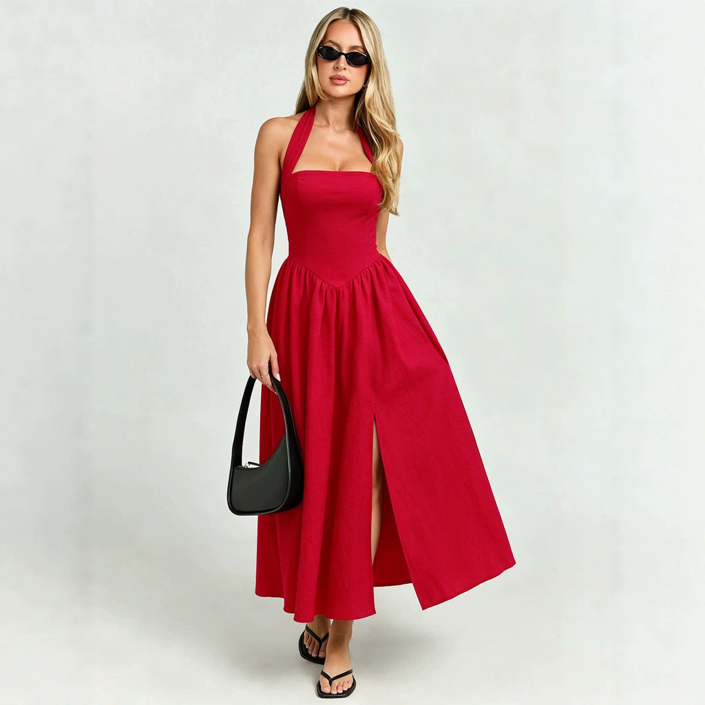 Women's Lace Backless Dress