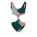 Multicolor One-Piece Bikini