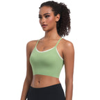 Women's Cross-Strap Push-Up Yoga Bra