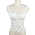 Sequined Boning Corset Lingerie