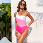Solid Color One-piece Swimwear