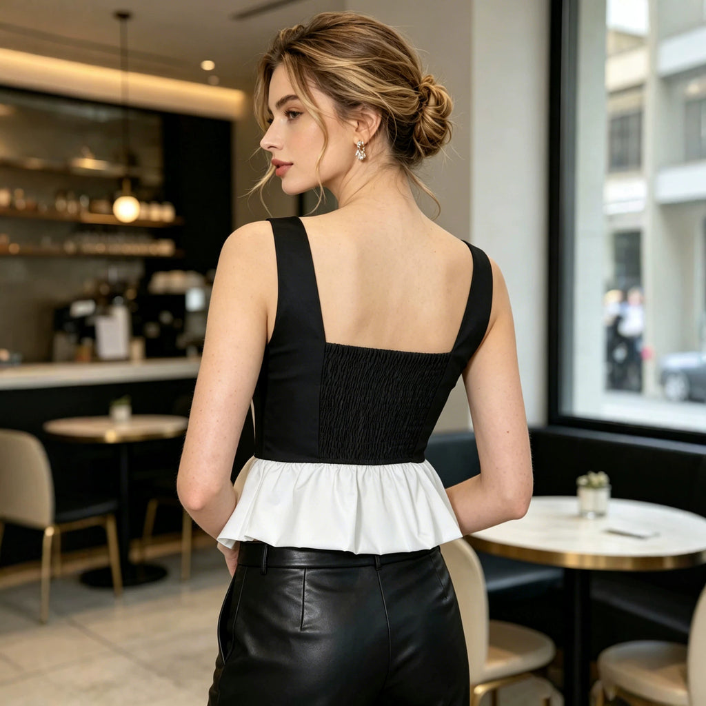 Women's Pleated Sling Vest