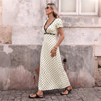 Women's Lace Polka Dot Dress