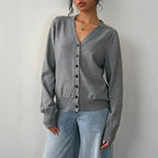 Women's Button-Front Knit Cardigan