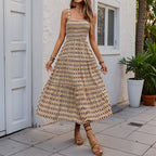 Women's Summer Smocking Swing Sling Dress