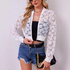 Floral Lace Hollow-Out Jacket