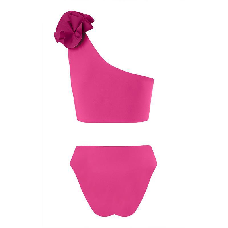 Solid Color Bikini Swimwear