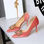 Women's Rhinestone Pointed-Toe Stiletto Pumps