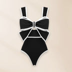 Conservative Belly One-piece Swimwear