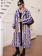 Wavy Purple Rabbit Fur
