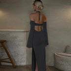 Women's Women's Halter Dress Sweet Spicy Wind Niche Design Slit